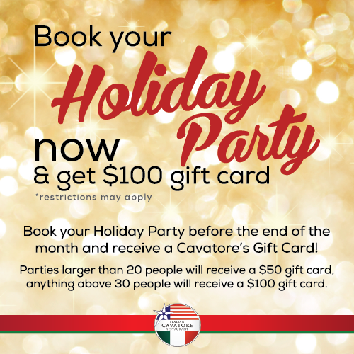 book your holiday party cavatore italian restaurant book your holiday party cavatore italian restaurant
